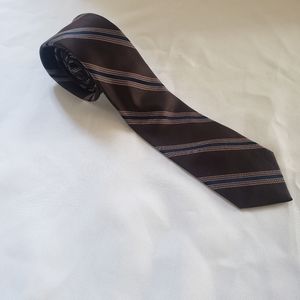 Calvin Klein Nuetral Color Silk Tie